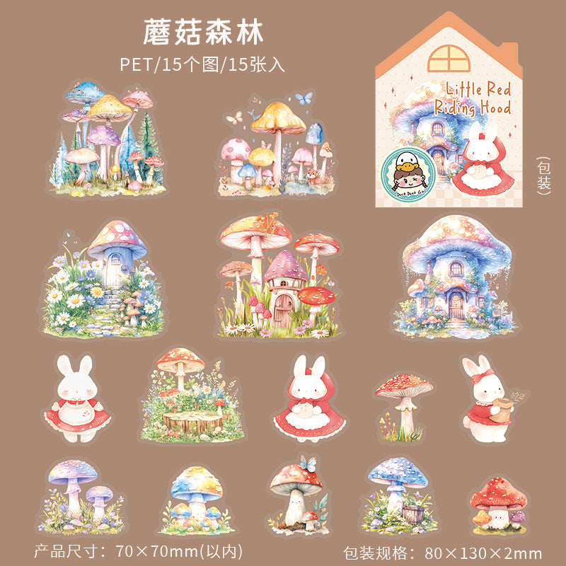 15pcs little red hood sticker pack (MLS25051602)