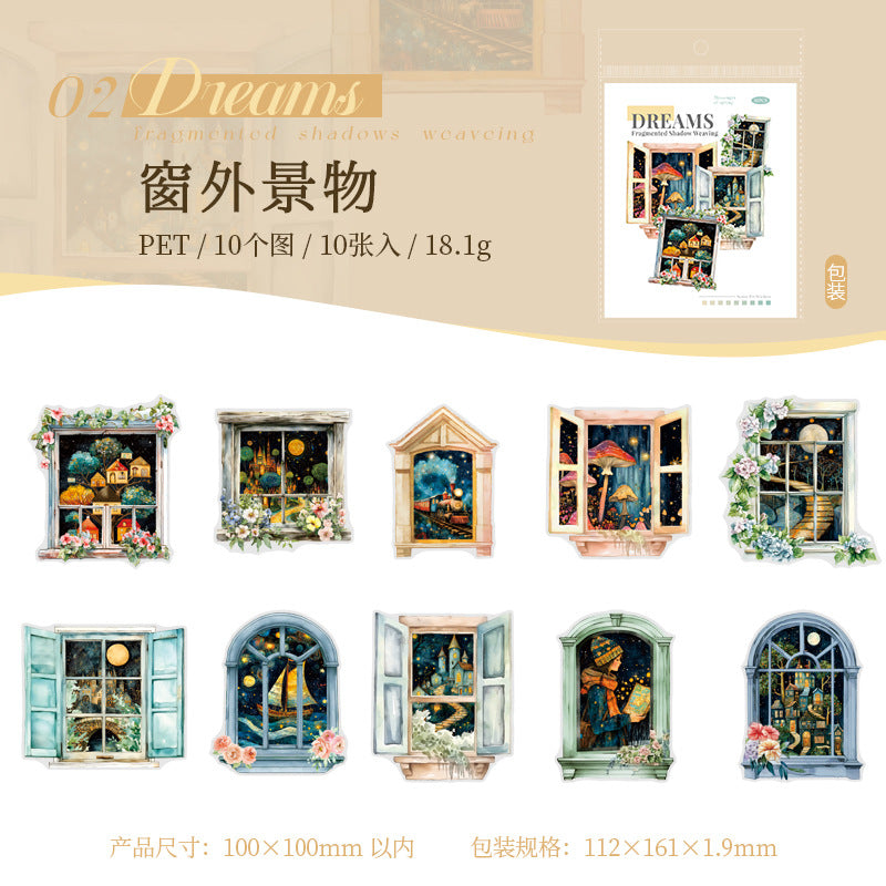 10pcs dream puzzle sticker pack (MLS25061705)