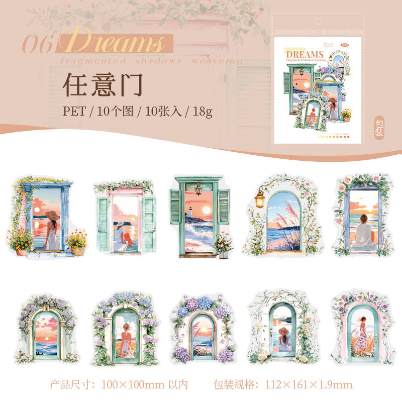 10pcs dream puzzle sticker pack (MLS25061705)