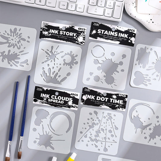 SEP 6pcs stencil watercolor  (MLB092306)