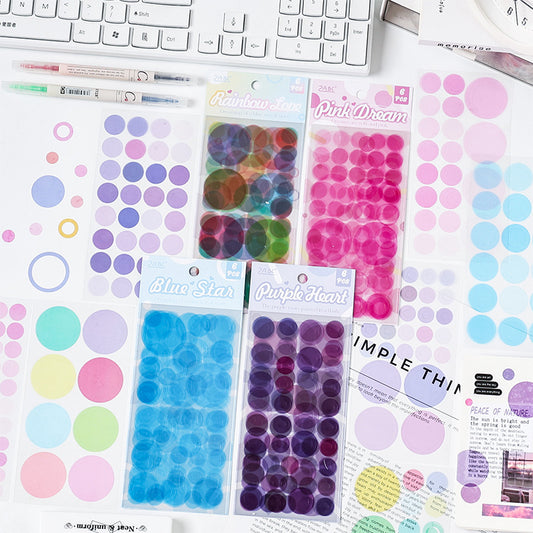 6pcs dot sticker pack (MLS25041902)