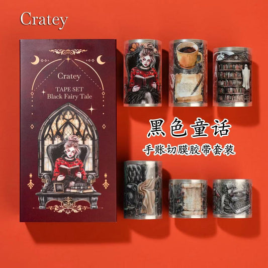 6pcs gothic pre-cut PET-tape (MLT25051502)