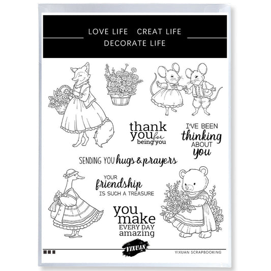 NOV 1pc animal clear stamp (MLz112607)