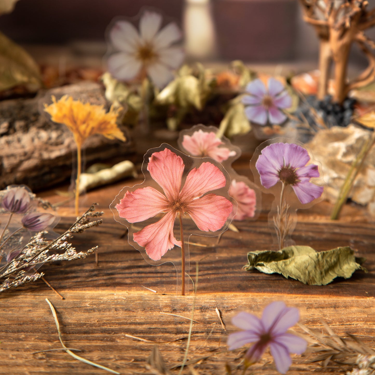 50pcs flower sticker pack (MLS25041802)