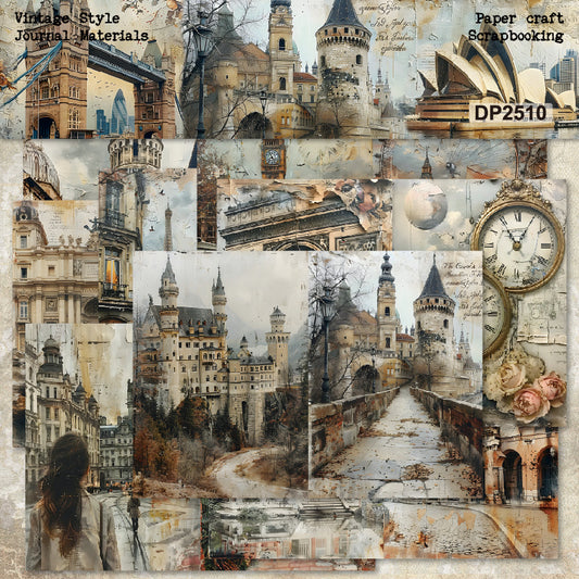 8pcs vintage paper pack (MLP25041104)