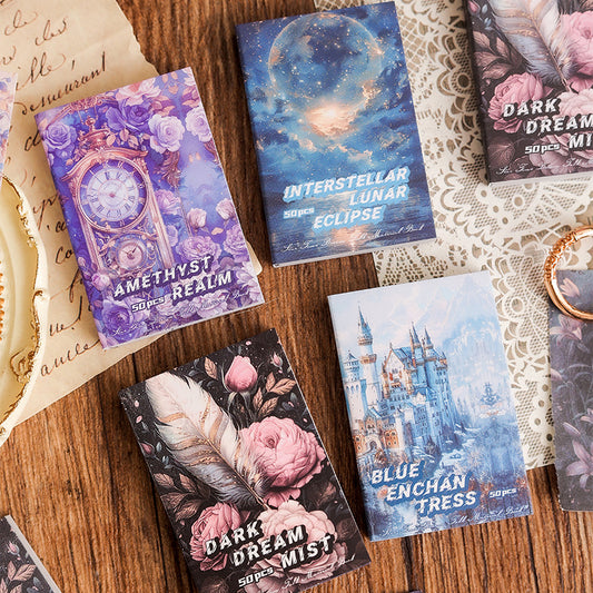 50pcs vintage mini paper book (P25060703)
