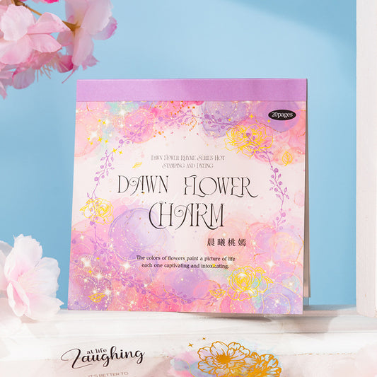 20pcs dawn flower sticker book(MLTZB25041503)