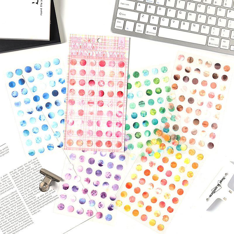 6pcs dot sticker pack (MLS25042709)