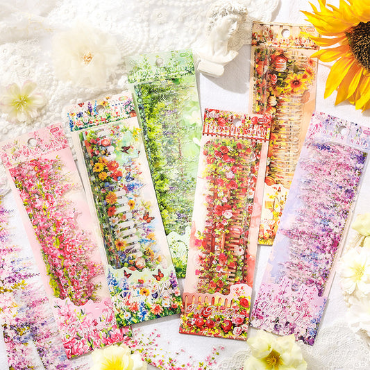 10pcs flower sticker pack (MLS25041901)