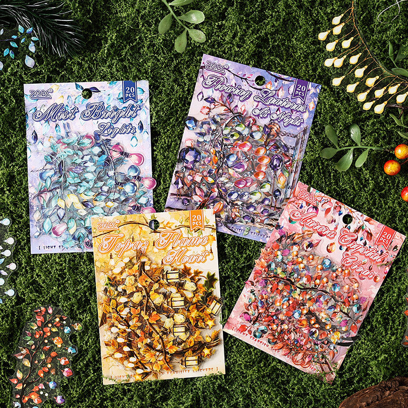 20pcs flow light falling sticker pack (MLS25052404)