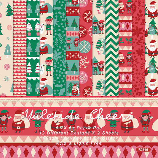 24pcs 6^6in x-mas paper pack (MLP25060704)