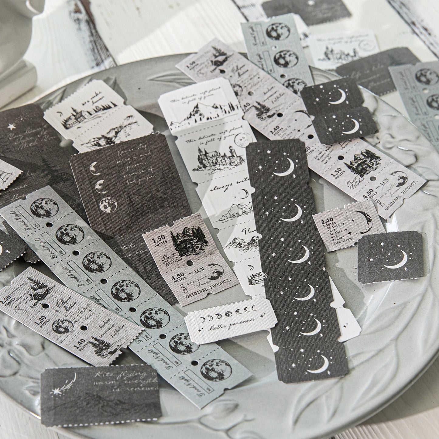 10pcs vintage pre-cut sticker pack (MLS25050509)