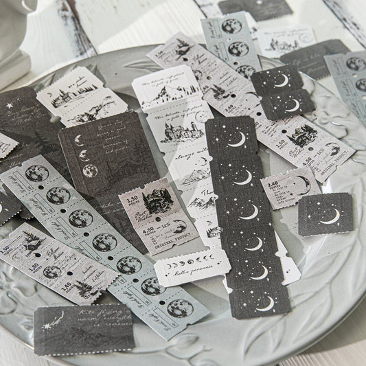 10pcs vintage pre-cut sticker pack (MLS25050509)