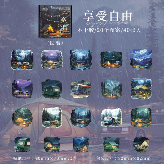 40pcs rainy sticker box (MLS25062002)