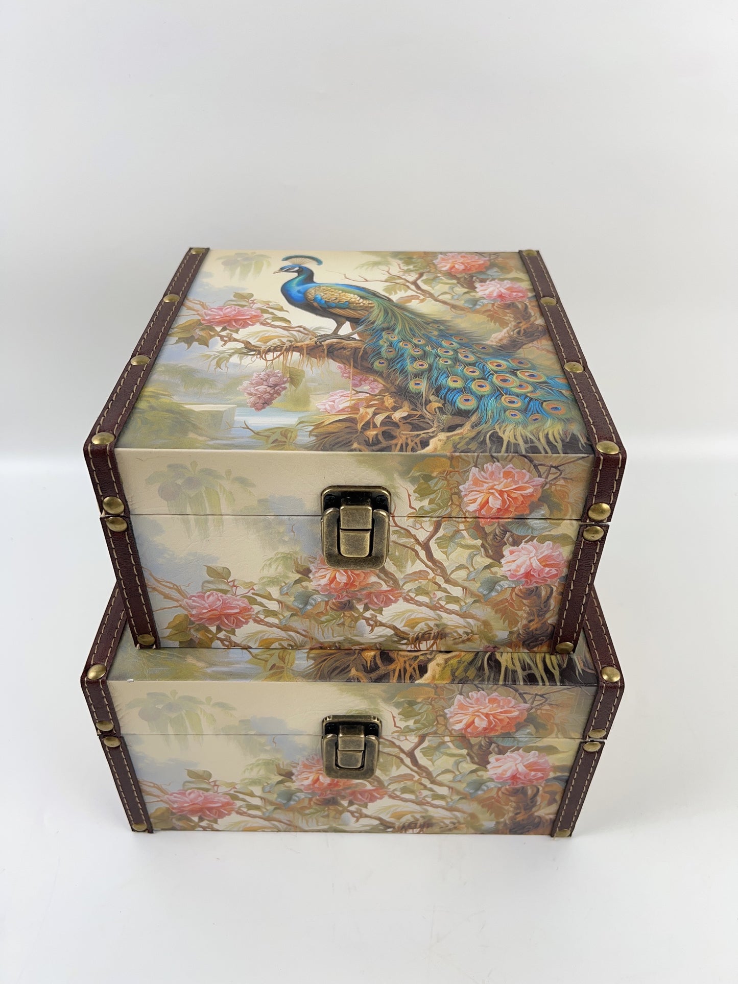 A5-Peacock Wooden Box(Will Arrive on 20th May)