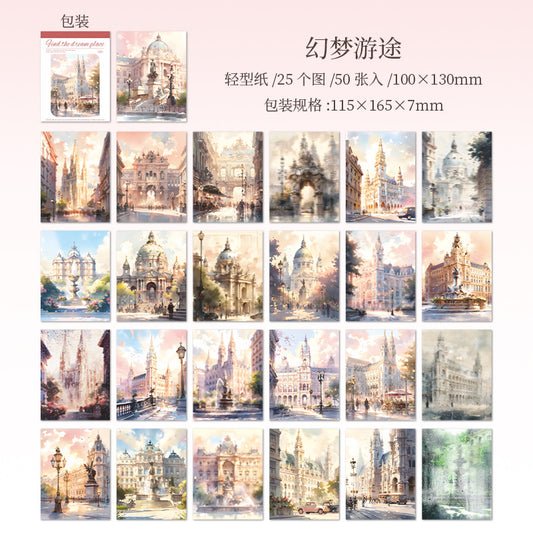 50pcs find the dream place paper pack (MLP25062303)