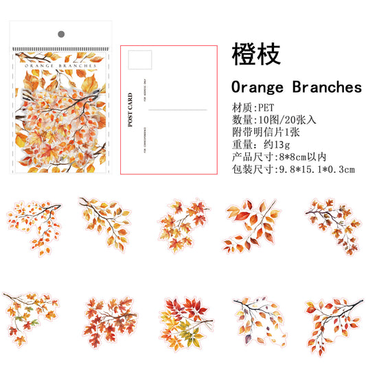20pcs branches  sticker pack (MLS25062306)