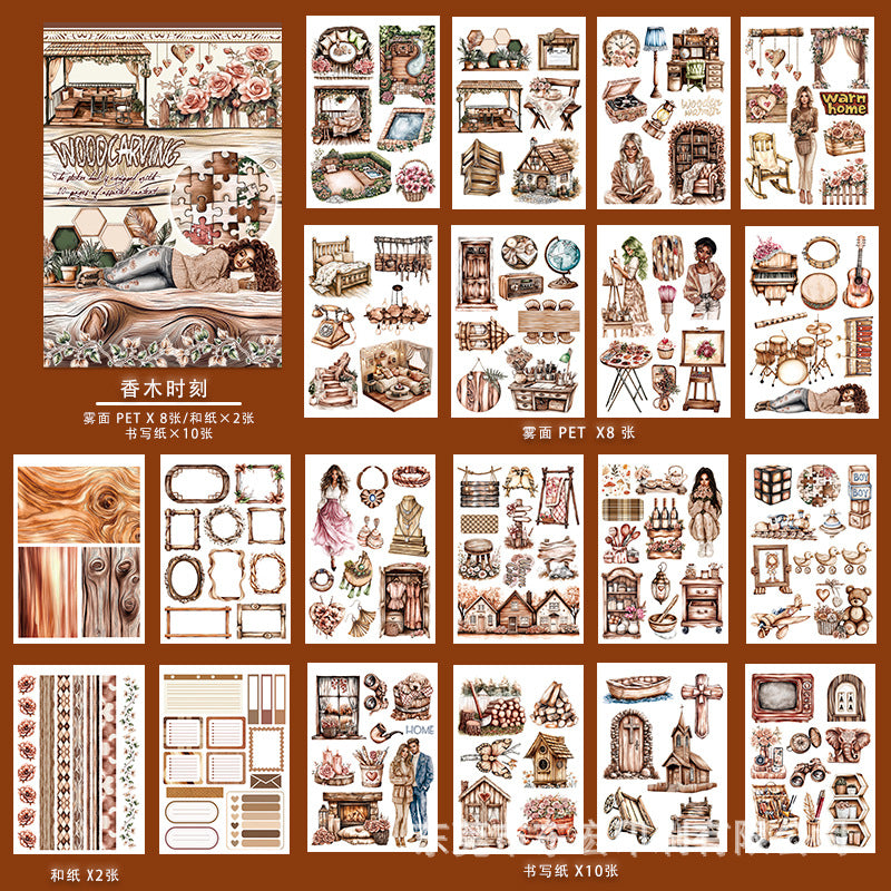 20sheets CHARACTER pre-cut sticker book (MLTZB25052414)