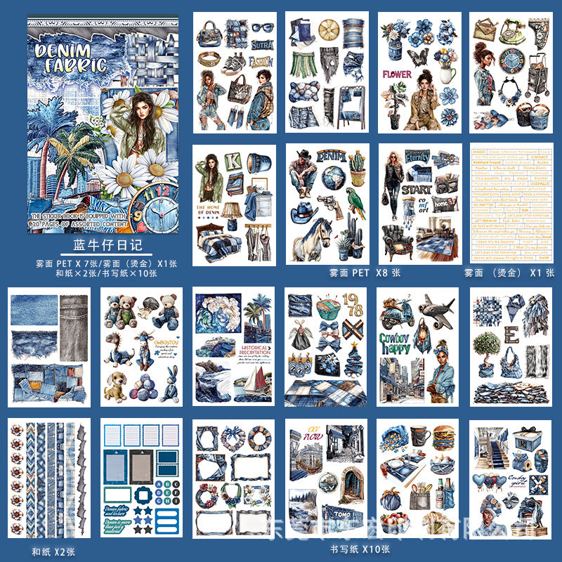 20sheets CHARACTER pre-cut sticker book (MLTZB25052414)