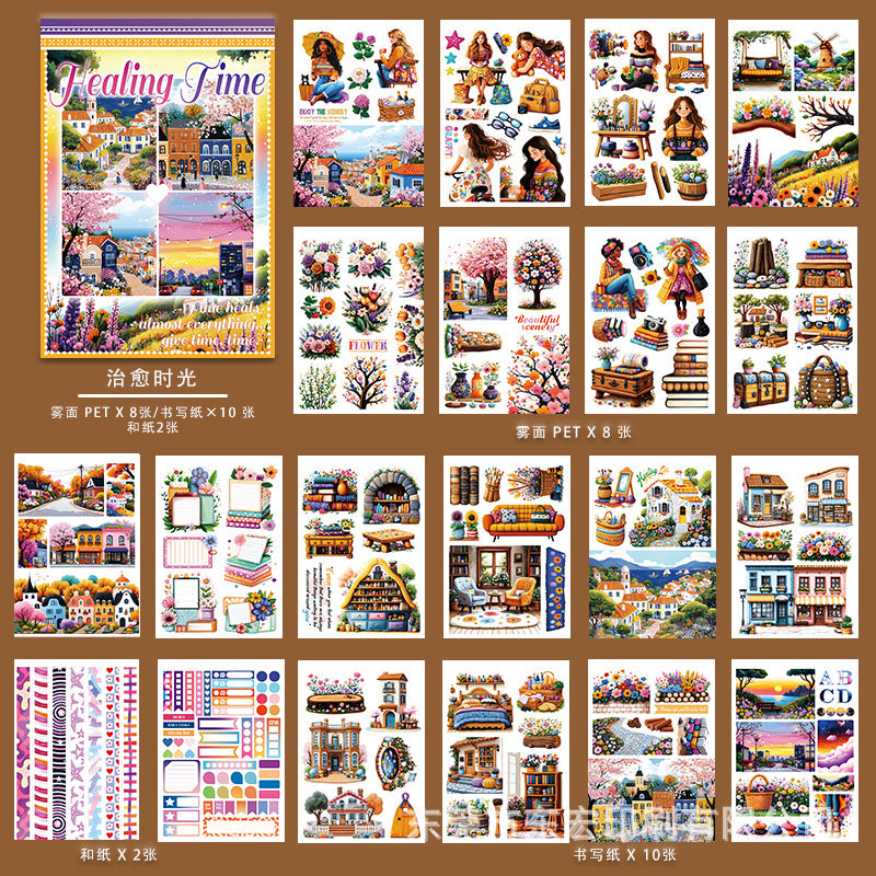 20sheets CHARACTER pre-cut sticker book (MLTZB25052414)