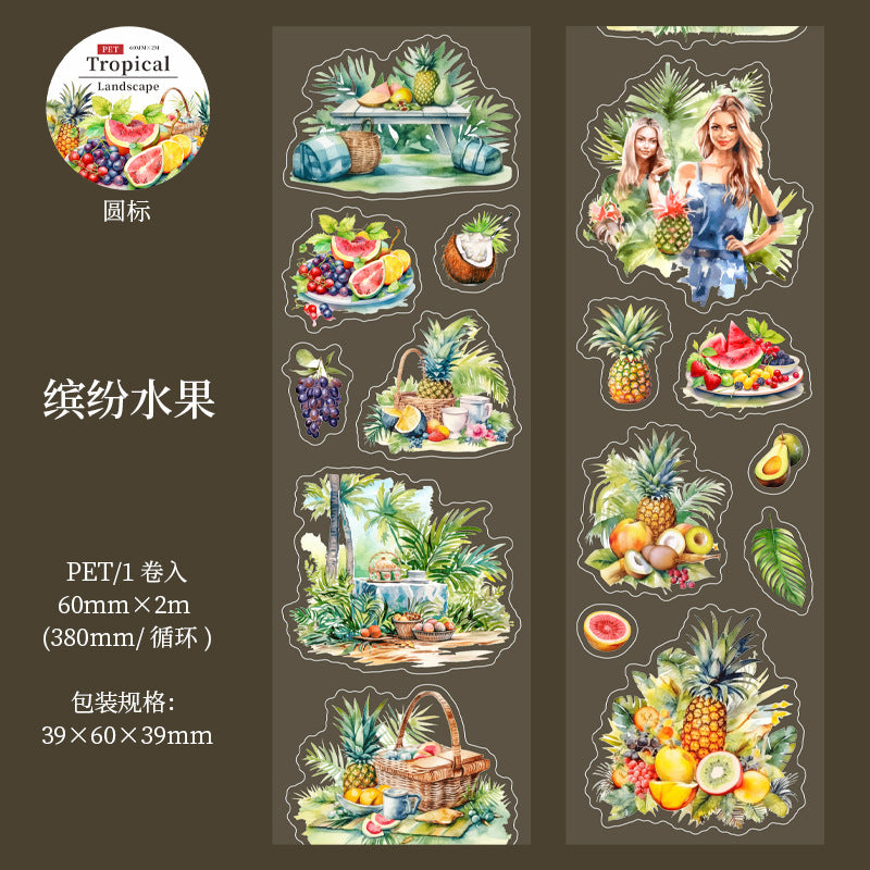 1 roll tropical landscape PET-tape (MLT25062802)