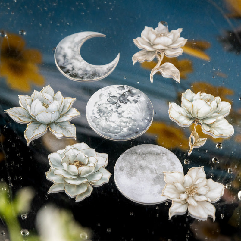 10pcs moon cloud sticker pack (MLS25051202)
