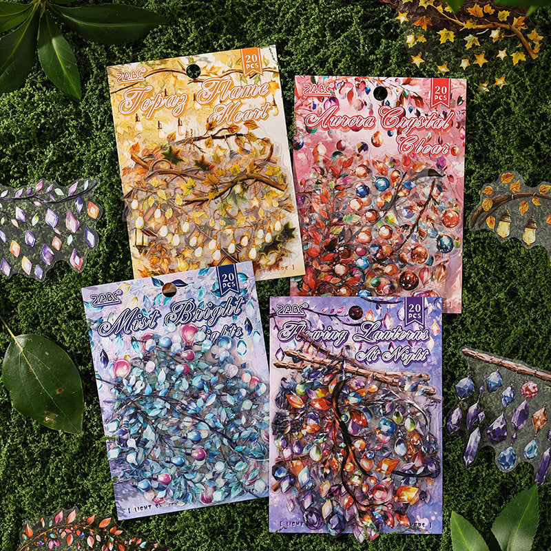 20pcs flow light falling sticker pack (MLS25052404)