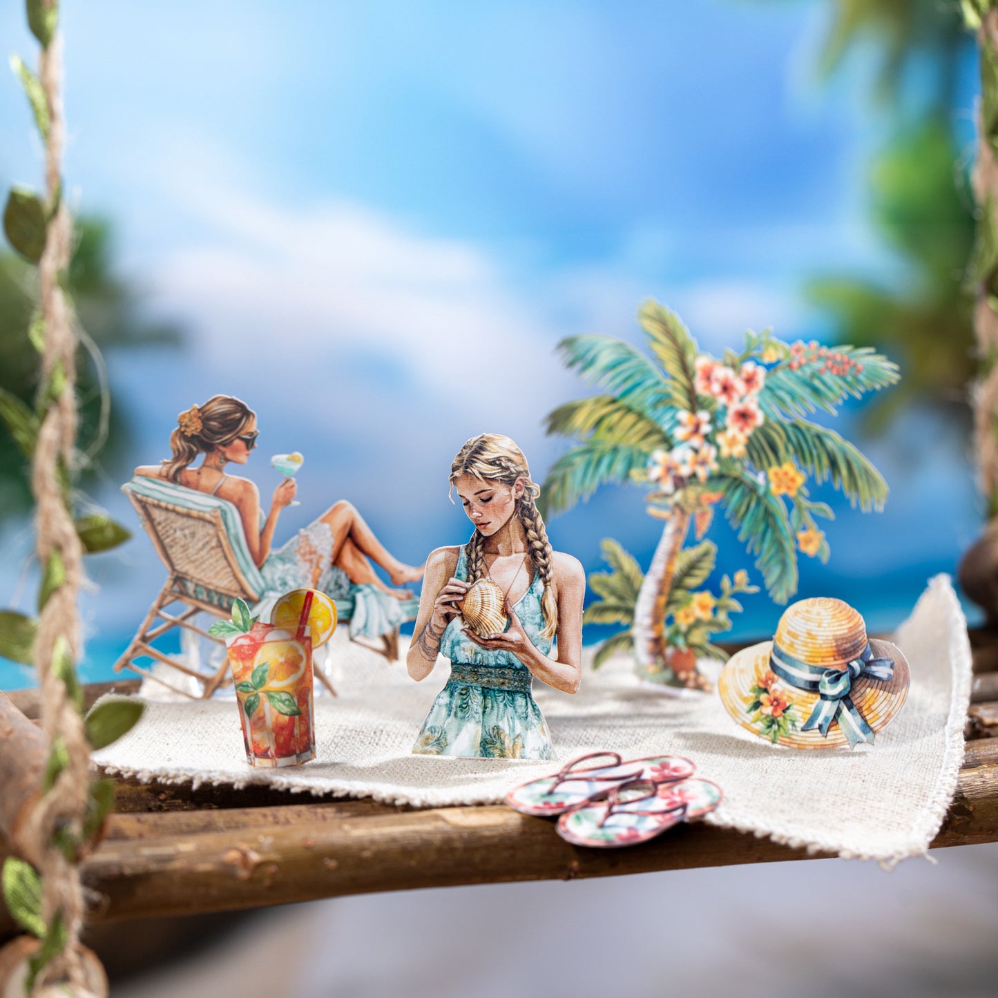 20pcs summer travel sticker pack (MLS25062502)