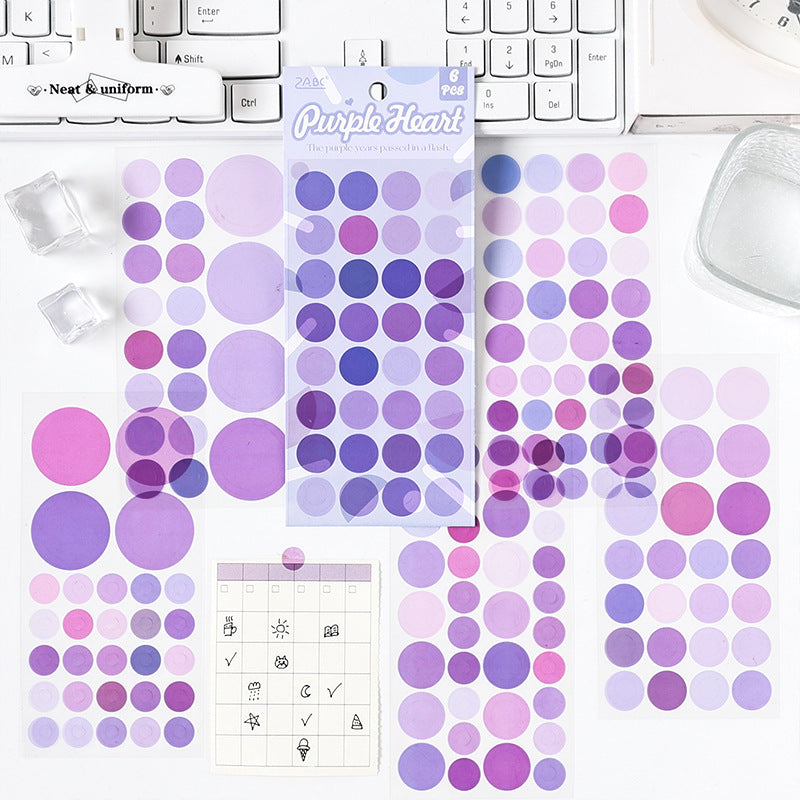 6pcs dot sticker pack (MLS25041902)
