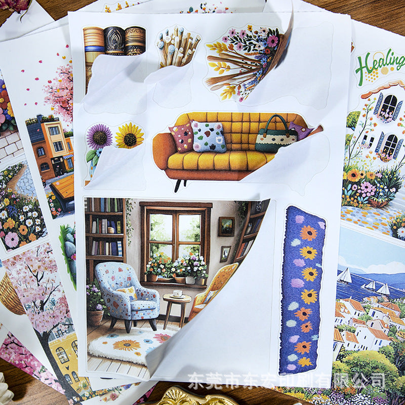 20sheets CHARACTER pre-cut sticker book (MLTZB25052414)