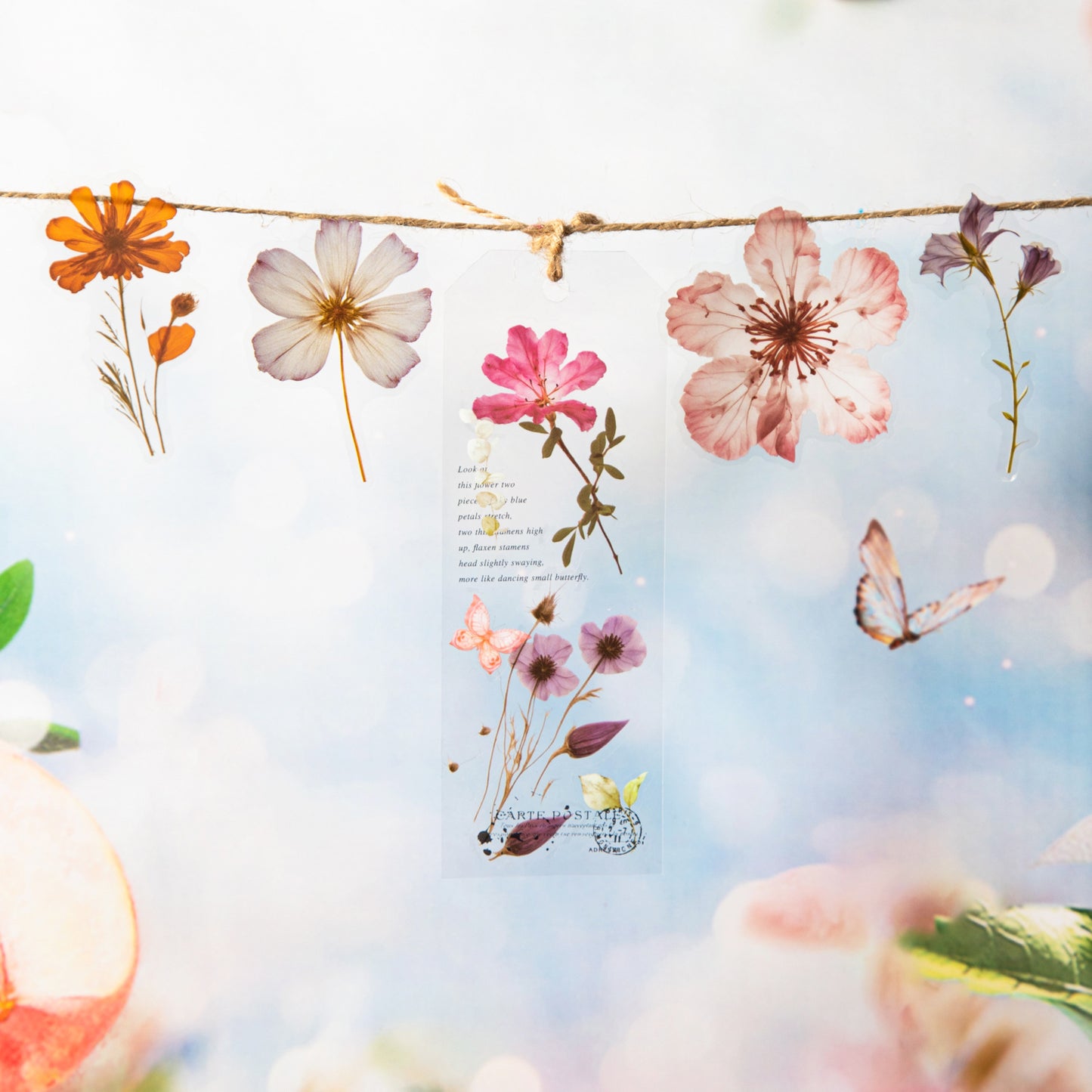 50pcs flower sticker pack (MLS25041802)