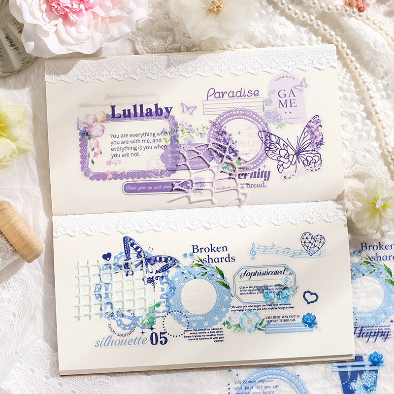 6pcs lace pre-cut sticker pack (MLS25050602)