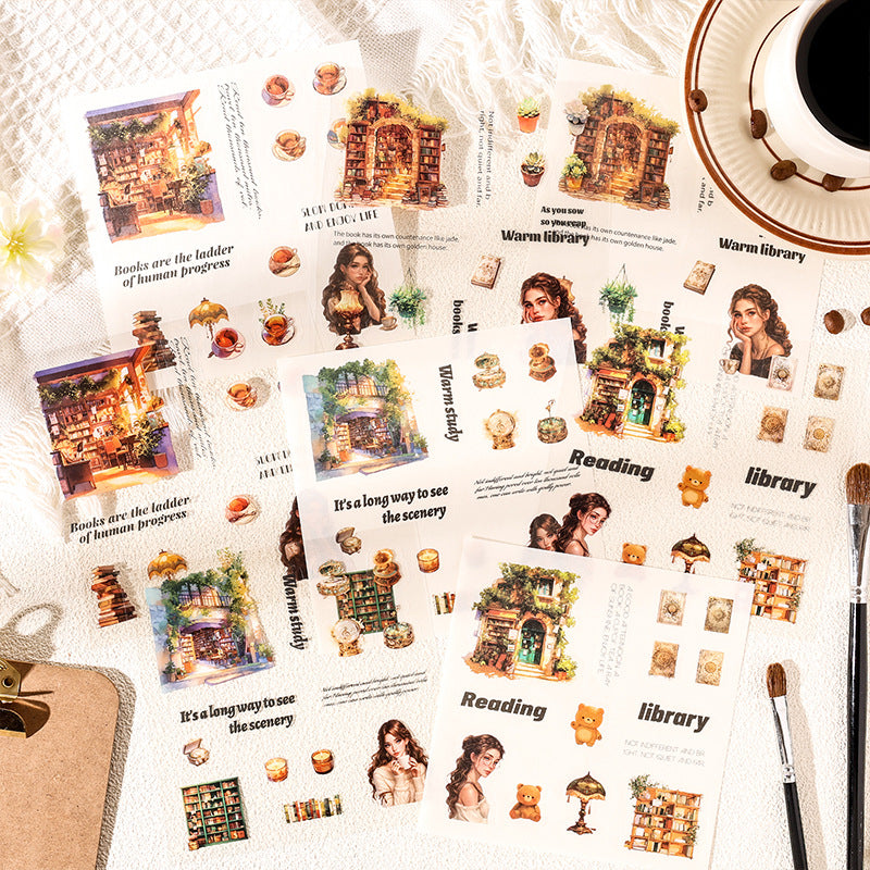 8pcs nature PET-sticker pack (MLS25051102)