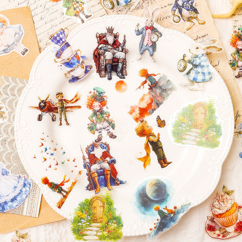 40pcs Alice and Prince PET-sticker pack (MLS25062807)