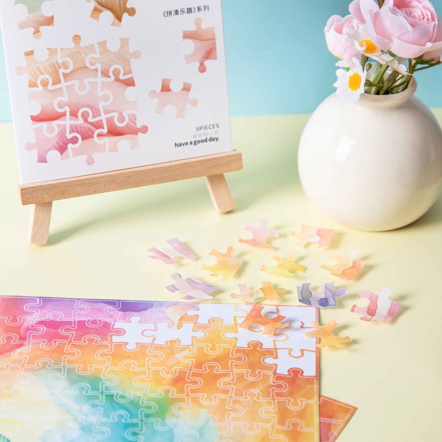 5pcs puzzle sticker pack (MLS25053003)