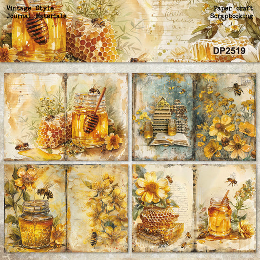 8pcs A5 size honey bee paper pack (MLP25062708)