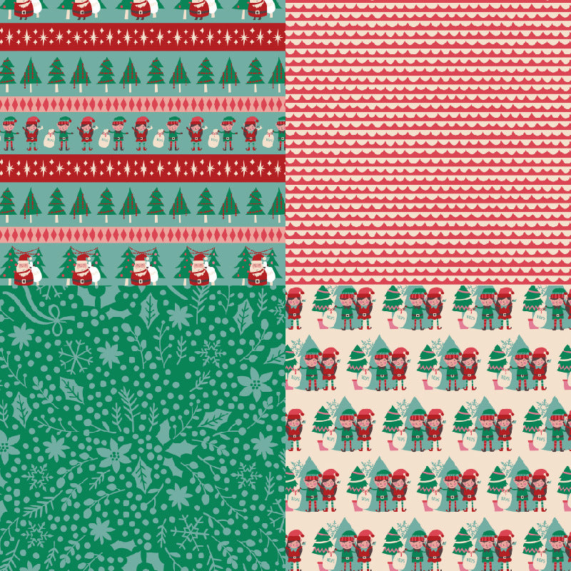 24pcs 6^6in x-mas paper pack (MLP25060704)