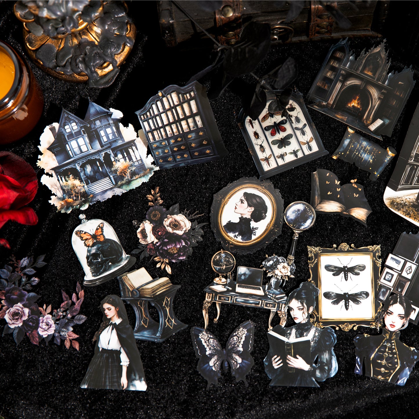 20pcs dark gothic sticker pack (MLS25061010)