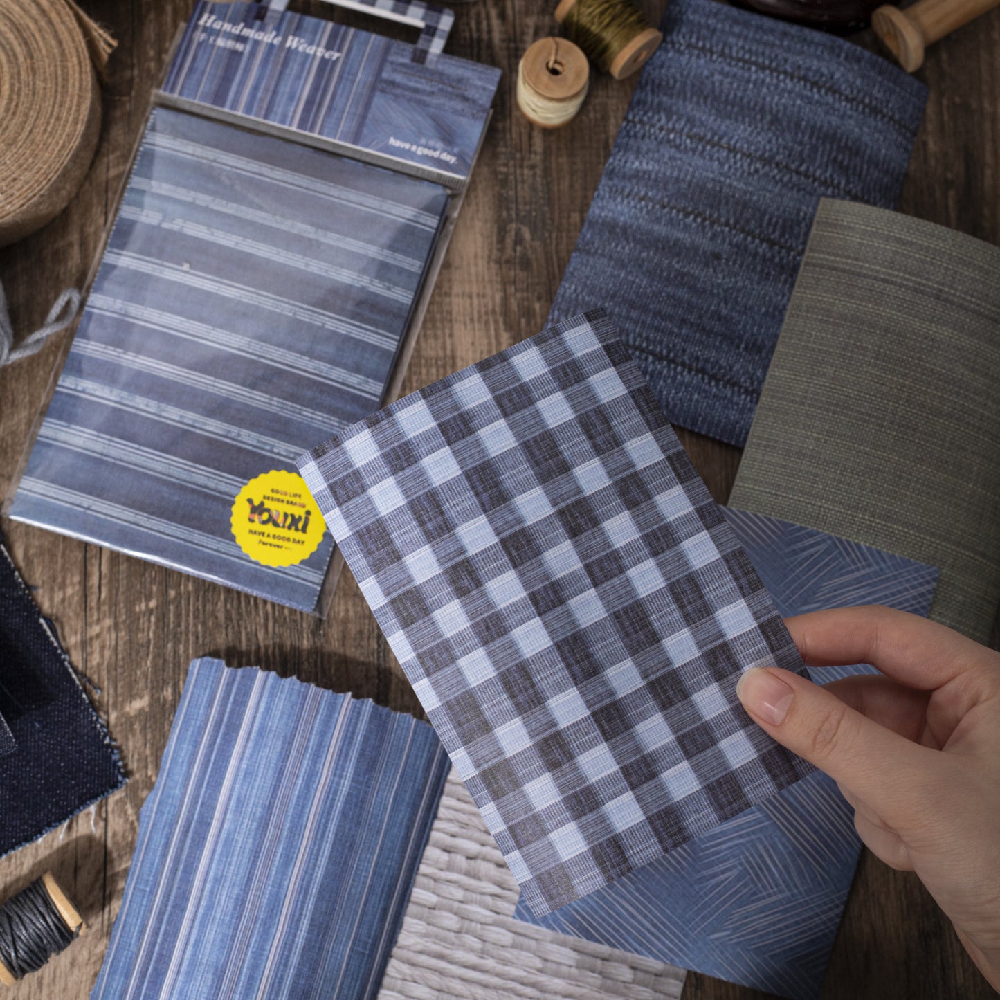 10pcs linen washi-sticker pack (S25040809)
