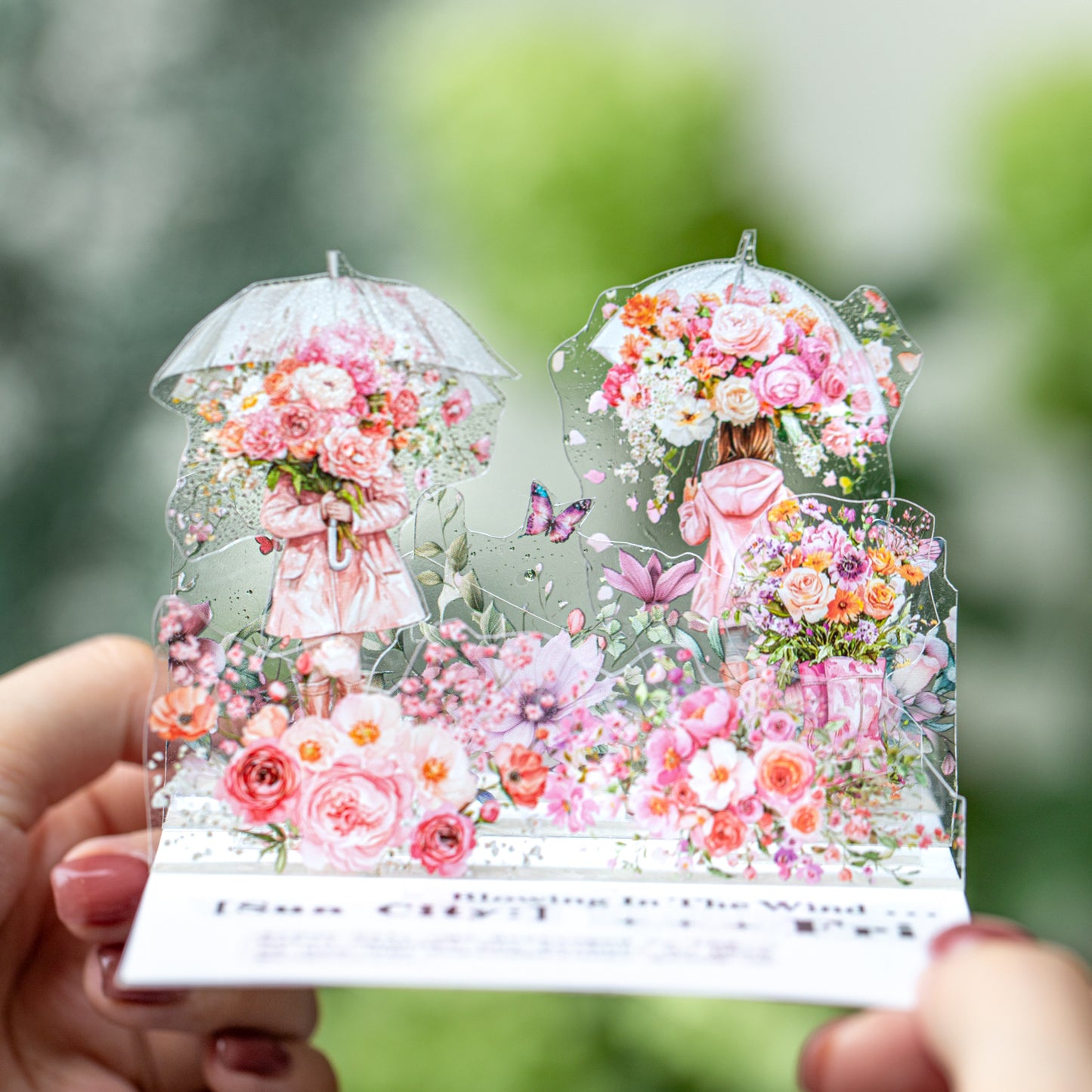 15pcs rainy umbrella sticker pack (MLS25061703)