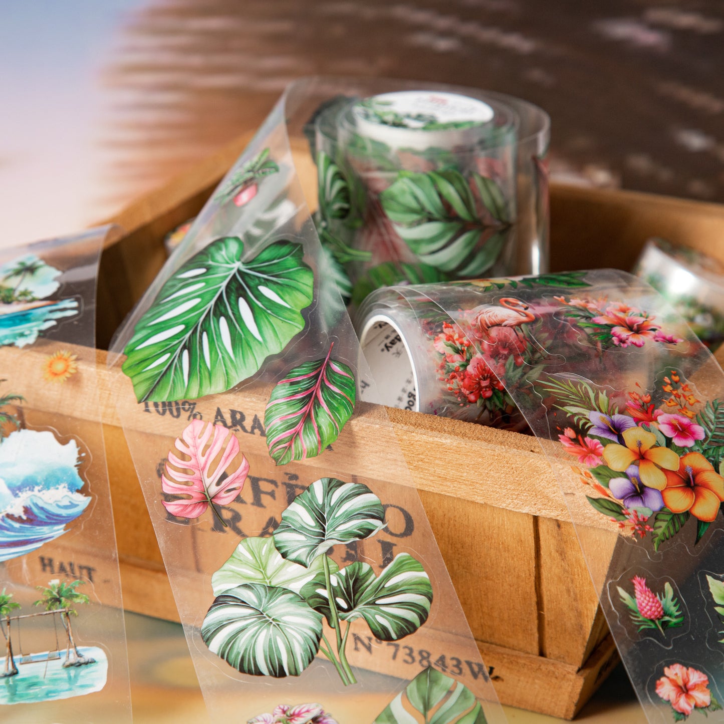 1 roll tropical landscape PET-tape (MLT25062802)