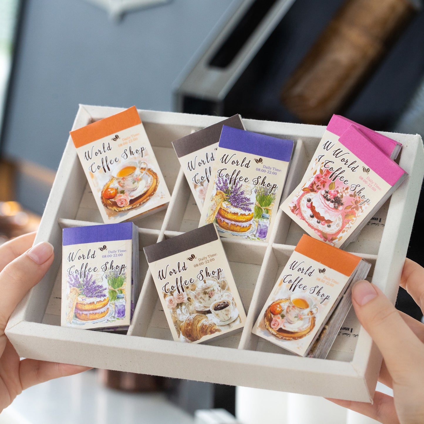 50pcs coffee shop mini sticker book (MLTZB25062801)