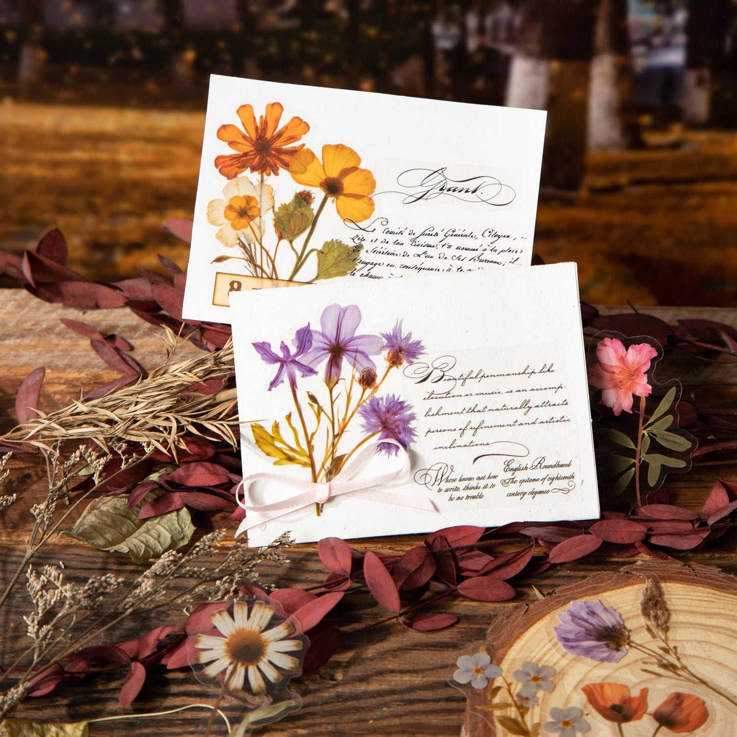 50pcs flower sticker pack (MLS25041802)