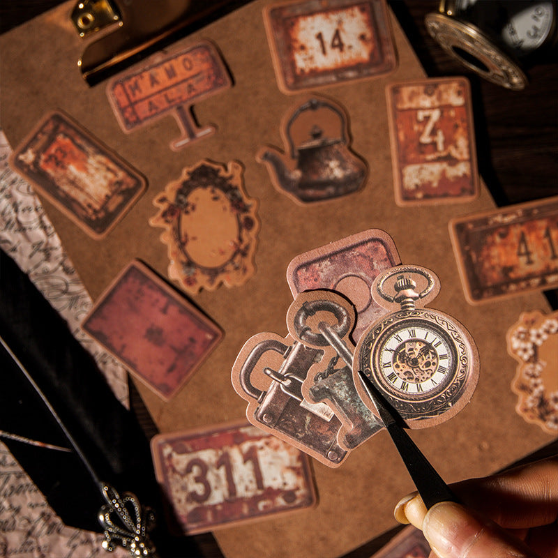 16pcs vintage sticker pack (MLS25051104)