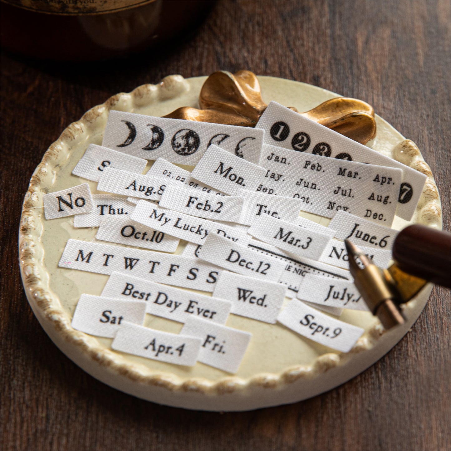 1sheet cloth words sticker pack (MLS25062509)