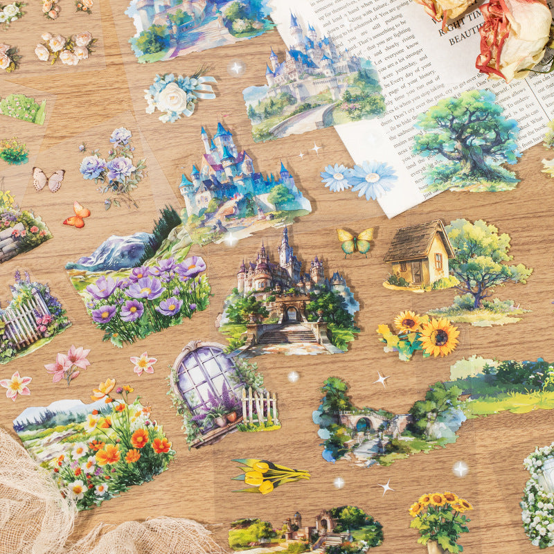 20pcs nature sticker book (MLTZB25042301)