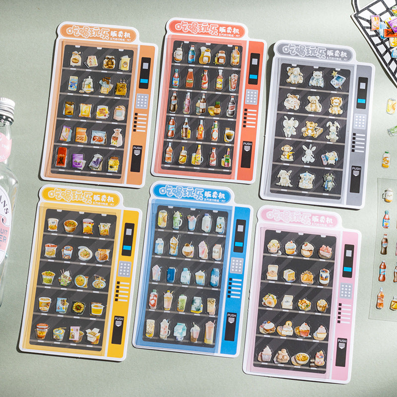 4pcs food pre-cut sticker pack (MLS25050606)