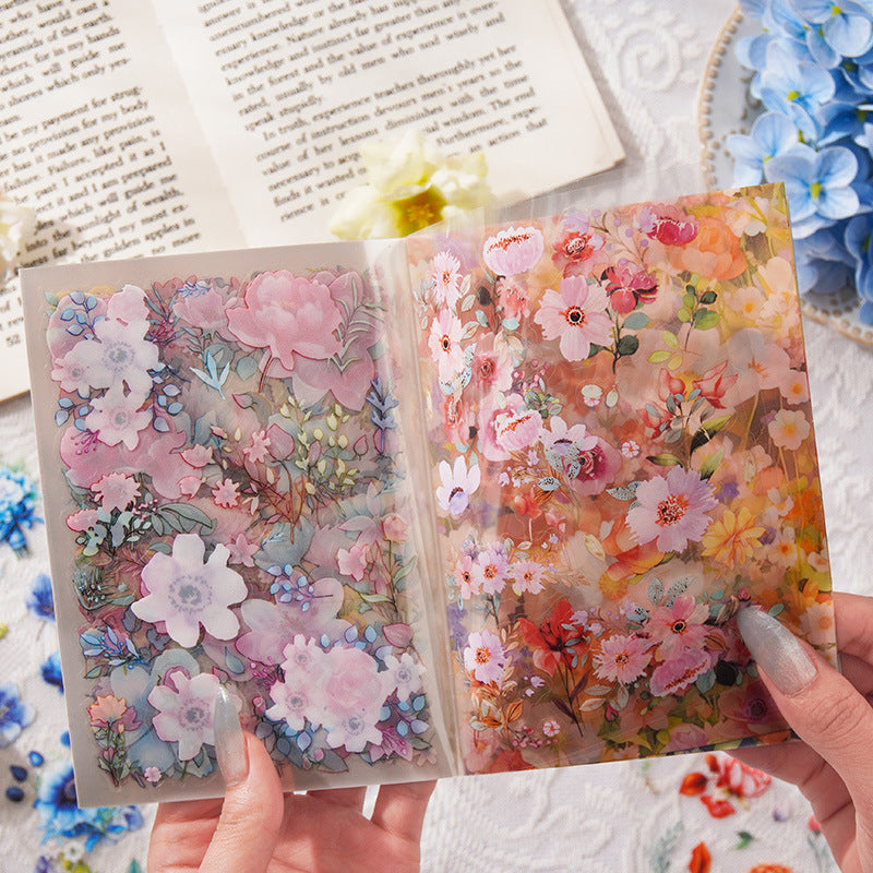 20sheets flower Pre-cut sticker book (MLS25051402)