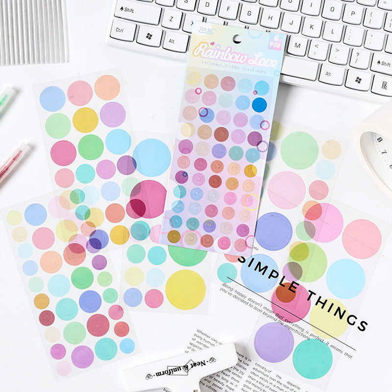 6pcs dot sticker pack (MLS25041902)