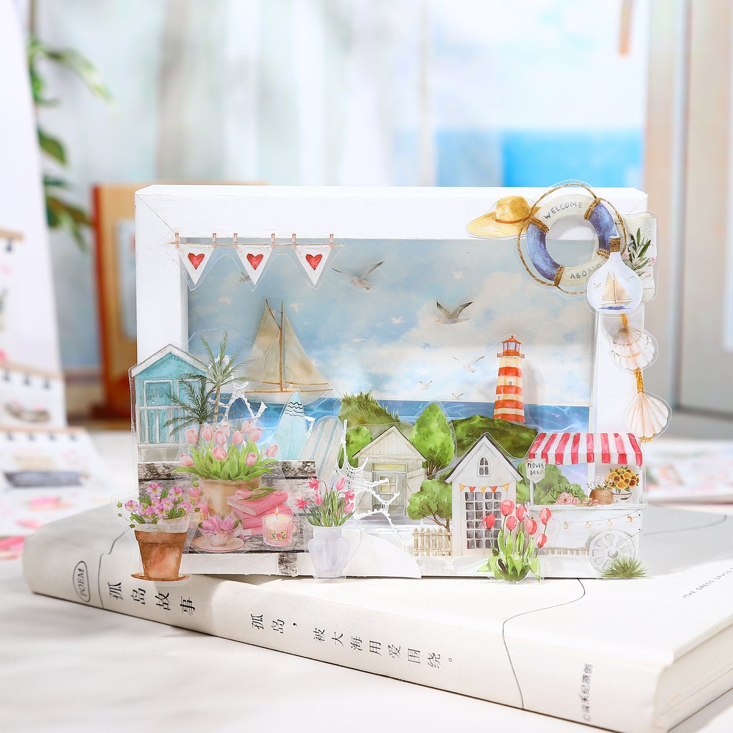 18pcs life sticker book (TZB25040905)